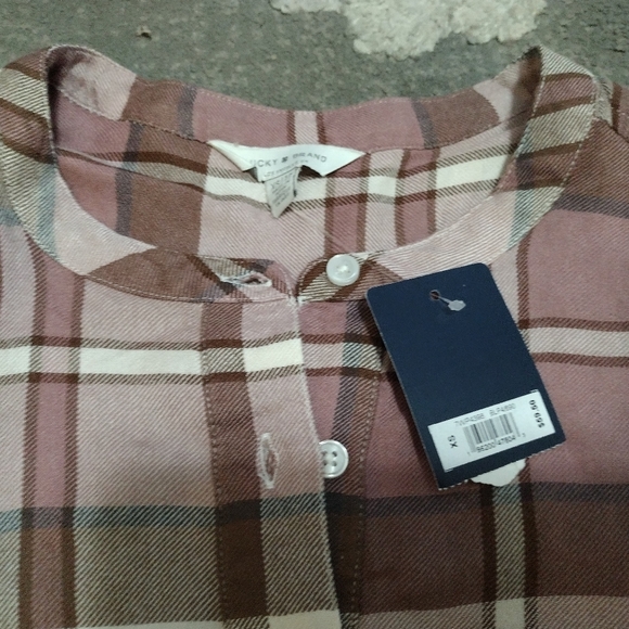 NEW Lucky Brand plaid shirt - Picture 4 of 4